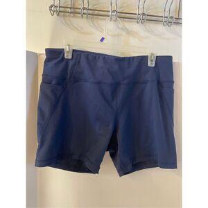 Athletic works active pants Xl phone pockets navy rn#52469